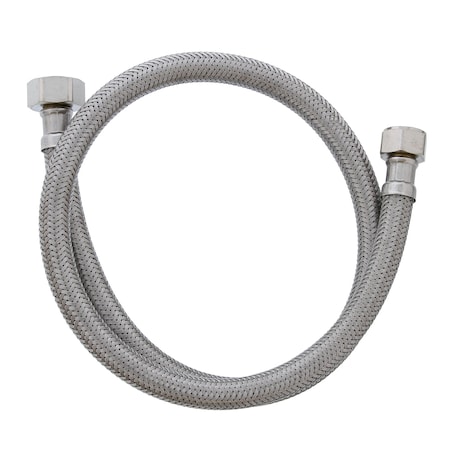 Jones Stephens 1/2in. Compression x 1/2in. FIP x 30in Braided Stainless Steel Faucet Connector S04209